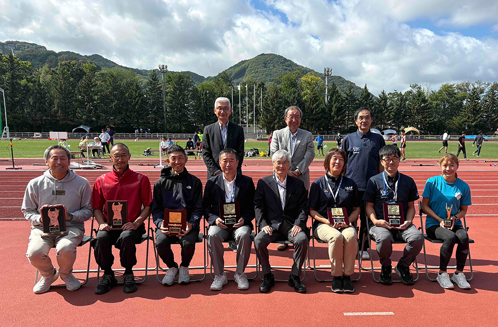 2025年9月14日開催 第90回札幌陸上競技選手権大会での表彰式の模様